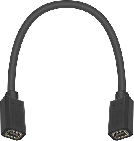 Poyiccot Mini DisplayPort Female to Female Extension Cable 1ft, 8K Mini DP Extender Cord, Mini DisplayPort Extension Cable for Computer Laptop, Not for Thunderbolt in Saudi Arabia