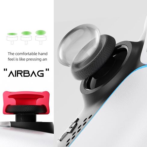 عبوتان من موسعات مقابض الإبهام المصنوعة من السيليكون المضادة للانزلاق، متوافقة مع أجهزة بلاي ستيشن 4 (PS4)، وحدة تحكم بلاي ستيشن 5 (PS5)، غطاء عصا تحكم تناظري مريح وغطاء عصا تحكم مخصص، أحمر in Kuwait