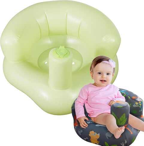 Inflatable Seat for Babies 3 Months and Up with Removable Cover,Built in Air Pump Baby Support Seat for Sitting Up (Dinosaur) in Saudi Arabia