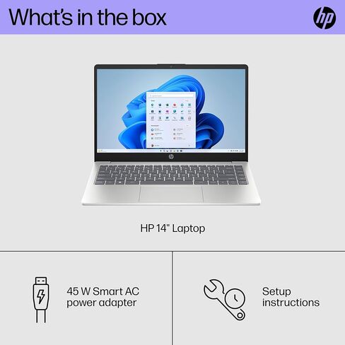 HP 14 inch Laptop, FHD Display, 13th Generation Intel Core i7-1355U, 16 GB RAM, 512 GB SSD, Intel Iris Xe Graphics, Windows 11 Home, 14-ep0199nr (2024) in Saudi Arabia