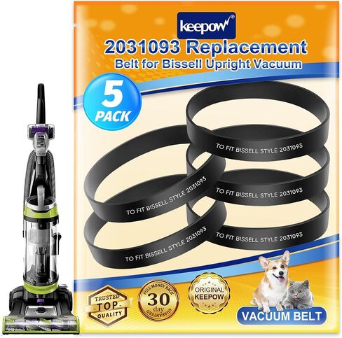 حزام بديل KEEPOW متوافق مع مكنسة Bissell PowerForce Helix Turbo الكهربائية 2191، 2191U، 2190، 1700، 1701، 1797، 2691، 2692، 1240، 12B1، 68C7، 3920، الجزء #2031093، عبوتان in Kuwait