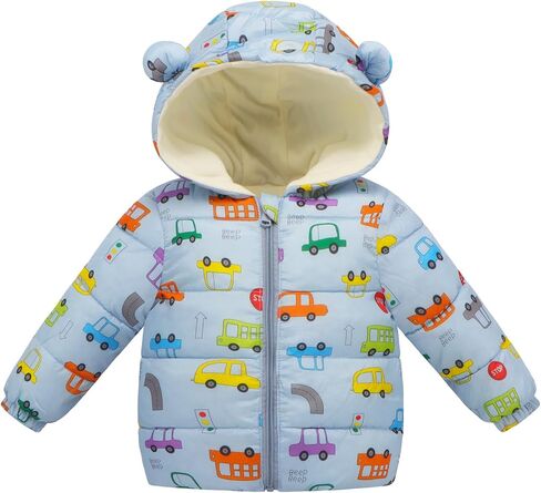 Baby Winter Coats Toddler Jacket Boy Puffer Girl Fleece Hoodie Snow Clothes 0-7T in Saudi Arabia
