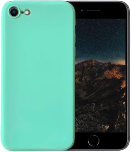 متوافق مع iPhone 7 أو iPhone 8 غطاء خلفي أساسي من جل السيليكون السائل الناعم للهاتف الخلوي (برتقالي) in Saudi Arabia