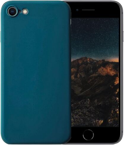 متوافق مع iPhone 7 أو iPhone 8 غطاء خلفي أساسي من جل السيليكون السائل الناعم للهاتف الخلوي (برتقالي) in Saudi Arabia