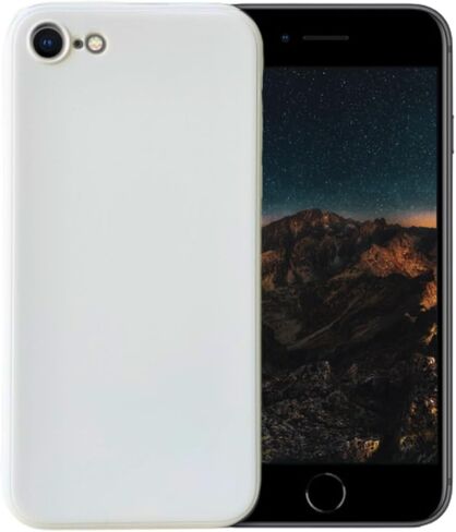 متوافق مع iPhone 7 أو iPhone 8 غطاء خلفي أساسي من جل السيليكون السائل الناعم للهاتف الخلوي (برتقالي) in Saudi Arabia