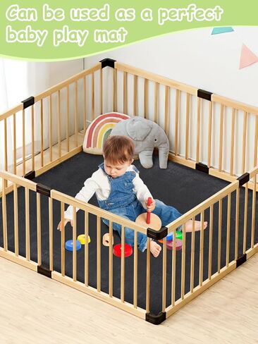 سجادة سبلات لتحت الكرسي العالي - تصميم مثبت على الزوايا، بدون رذاذ، سهلة التنظيف، مضادة للانزلاق ومقاومة للماء ومضادة للانزلاق، سجادة لعب للأطفال، مستلزمات تغذية الطفل في الكرسي العالي in Kuwait