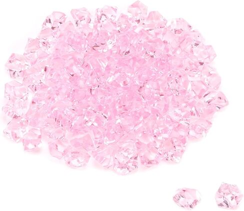 MY MIRONEY 100PCS Fake Crushed Ice Rocks Clear Acrylic Crushed Ice Cubes Artificial Diamond Crystals Crushed Ice for Vase Fillers Home Decoration Photography Props in Saudi Arabia