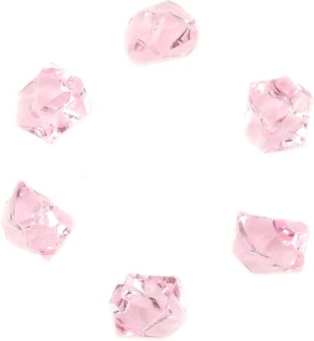 MY MIRONEY 100PCS Fake Crushed Ice Rocks Clear Acrylic Crushed Ice Cubes Artificial Diamond Crystals Crushed Ice for Vase Fillers Home Decoration Photography Props in Saudi Arabia