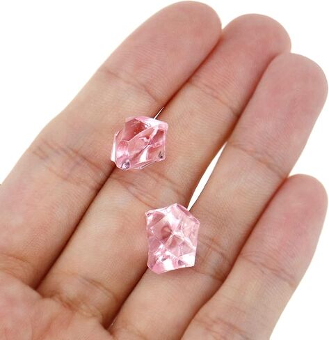 MY MIRONEY 100PCS Fake Crushed Ice Rocks Clear Acrylic Crushed Ice Cubes Artificial Diamond Crystals Crushed Ice for Vase Fillers Home Decoration Photography Props in Saudi Arabia