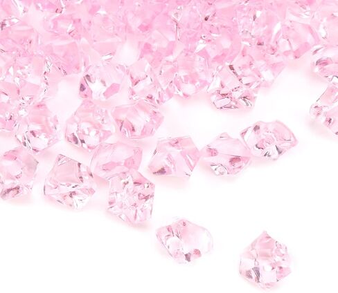 MY MIRONEY 100PCS Fake Crushed Ice Rocks Clear Acrylic Crushed Ice Cubes Artificial Diamond Crystals Crushed Ice for Vase Fillers Home Decoration Photography Props in Saudi Arabia
