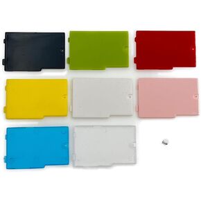 1PC Battery Cover Lid Door Shell Replacement for Nintendo DS Lite DSL NDSL W/Screw (Clear)