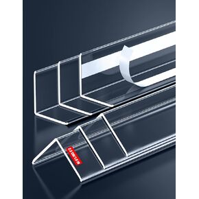 6PCS Clear Self-Adhesive Wall Corner Protectors，Corner Guards & Edge Protector for Wall Door Frame Cabinet Baseboard & Door, Table, Stair (47.3" X 1.0")