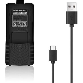 BAOFENG BL-5L High Capacity 3800mAh Li-ion Battery Pack with Type-C Charging, Compatible with UV-5X3, BF-F8HP, and UV-5R Radios