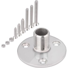 Bingfu VHF Marine GPS Antenna Base Mount Kit 316 Stainless Steel Fixed Mount Bracket for Boat Automotive