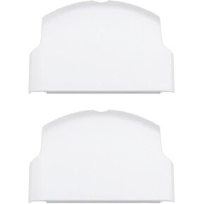 2 x Battery Back Door Cover Case for PSP 2000 2001 3000 3001 Portable Repair Parts (White)
