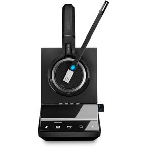 Sennheiser SDW 5036 (507020) - Single-Sided (Monaural) Wireless Dect Headset for Desk Phone Softphone/PC & Mobile Phone Connection Dual Microphone Ultra Noise Cancelling, Black