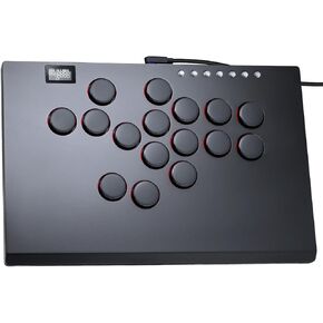 Sehawei Haute42 M16 Plus Leverless Arcade Stick, All-Button Arcade Controller with Custom RGB & Turbo Functions,Fighting Stick Gamepad for PC/Ps3/Ps4/Switch/Steam-Supports SOCD（Black）