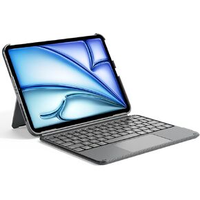 Inateck for iPad 10th Generation Case with Keyboard,Ultralight iPad Keyboard Case for iPad 10 Gen,iPad Air 6 2024,iPad Air 5/4 10.9",iPad Pro 11 4/3/2/1,Detachable Keyboard with Touchpad, KB04122 Gray