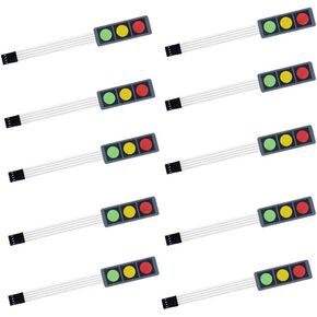 10 قطعة 1x3 مصفوفة صفيف غشاء التبديل لوحة المفاتيح 3 مفاتيح أحمر أخضر أصفر لوحة المفاتيح 1X3 مفاتيح عرض التبديل لوحة التحكم DIY بها بنفسك in Kuwait