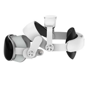 SODI Head Strap Compatible with Apple Vision Pro, Weight Balance & Pressure-Reducing Comfort Vision Pro Accessories for Most Head Shapes, One-Button Retractable, Multi-Point Adjustment