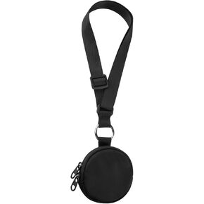 Carrying Case Compatible with Pokémon GO Plus + 2023, Portable Protective Case with Key Ring and Neck Strap, Small Nylon Storage Case for Nintendo Pokemon GO Plus +, Black in Kuwait