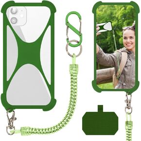 Silicone Phone Lanyard Holder, Universal Phone Tether, Anti-theft Phone Strap Compatible with Most Smartphones