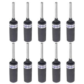 HARFINGTON 10pcs Abrasive Sandpaper Rolls 1200 Grit 3mm Shank Sanding Drums Sleeves Cylinder Grinding Head for Woodworking Glass Metal Polishing