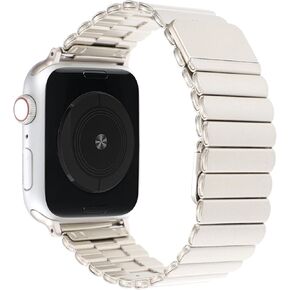 Compatible Apple Watch Metal Bands 49mm 45mm 44mm 42mm 41mm 40mm 38mm, Stainless Steel Loop Magnetic Clasp iWatch Band for Apple Watch Series 9 8 7 6 5 4 3 2 1 SE SE2 for Men Women