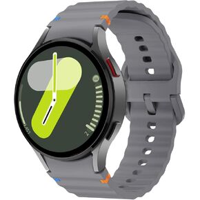 Sport Band Compatible with Samsung Galaxy Watch 7 Band 40mm 44mm,No Gap Soft Silicone Bands For Galaxy Watch FE 40 mm/Galaxy Watch 6 5 4 Band 40mm 44mm/Galaxy Watch 6 classic 43mm 47mm For Women Men