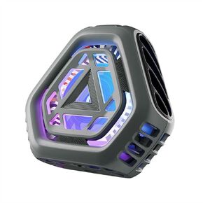 Magnetic Phone Cooler,Quiet Smartphone Semi-Conductor Radiator for Mobile Gaming Tiktok Live Video Streaming, Portable Wired Mobile Phone Cooling Fan with RGB Light & Universal Clamp