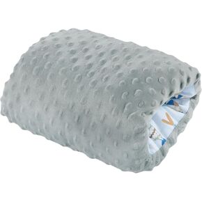 MABOZOO Arm Pillow for Feeding Baby,Flower Print Cozy Cradle Arm Pillow Soft Cotton Bottle Feeding Pillows for Newborn,Double-Sided Available (Blue Fish Pattern)