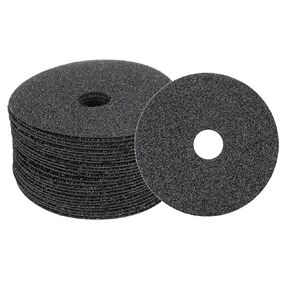 HARFINGTON 25PCS Silicon Carbide Resin Fiber Grinding and Sanding Discs 4-1/2" x 7/8" Center Hole 24 Grit Fiber Abrasive Discs for Grinding Polishing