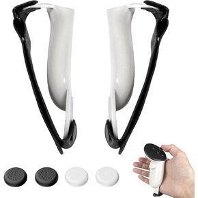 Battery Covers for Meta Quest 3 Controller Grips（1 Pair）,Replacement Quest 3 Battery Covers for Oculus Quest 3 Controller, Anti-Slip Granule Texture, Rigid ABS Material, Adjustable HandStrap
