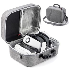 حقيبة حمل كبيرة لجهاز Meta Quest 3، حقيبة سفر صلبة مطورة متوافقة مع حزام رأس البطارية بتصميم BOBOVR S3 Pro/Kiwi وغيرها من الملحقات، حقيبة سفر لجهاز Oculus Quest 3