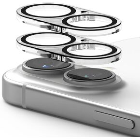 Ringke Camera Glass [Multi-Layer Protection] Compatible with iPhone 16 Plus and iPhone 16 Camera Lens Protector, Tempered Glass Cover - 2 Pack