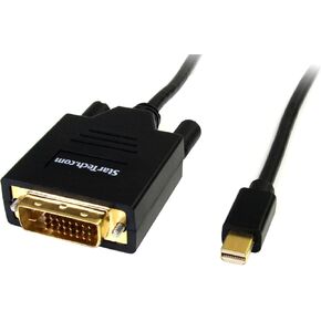 StarTech.com 6 ft Mini DisplayPort to DVI Cable - M/M - MDP to DVI Cable - MiniDP to DVI - Mini DP to DVI Converter (MDP2DVIMM6)