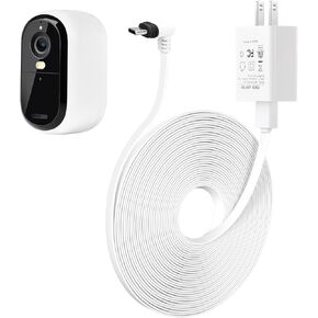 ALERTCAM 2Pack 9m/30ft Charging Cable for Arlo Essential 2K Outdoor Security Camera (2nd Generation), Long Waterproof Power Cord for Arlo Essential 2nd, White