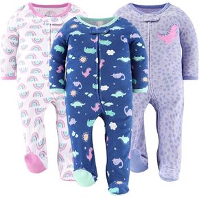 The Peanutshell Baby Girl Sleepers, Sleep and Play Footed Baby Pajamas Girls, Infant Clothes, Newborn, 0-3, 3-6, 6-9 Months