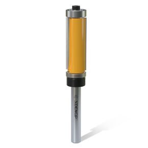 Top and Bottom Bearing Flush Trim Router Bit 1/4 Inch Shank, 1/2 Inch Cutting Diameter, 1-1/4 Inch Cutting Length