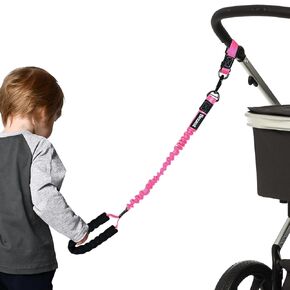 Stroller Handle for Toddler Travel Toddler Straps for Walking, Wagons, Shopping Carts Elastic Stroller Leash Comfy Handle Designed to Let Children Stay Close Stroller Straps to Hold Handle for Toddler