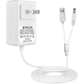 for Ingenuity Baby Swing Power Cord, 2 in 1 Baby Swing Power Adapter Charger USB A and DC Plug Compatible with Ingenuity InLighten, Simple Comfort and Swing'n Go Baby Swing