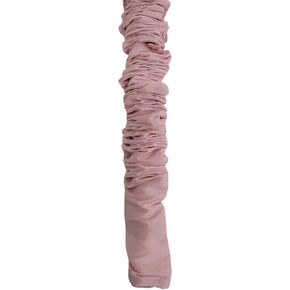 Cord & Chain Cover, 9 feet Tube Type, Dupioni Faux Silk Fabric, Use for Chandelier, Lighting, Wires (Pink) in Kuwait