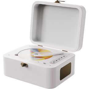 Portable CD Player with Bluetooth Rechargeable Desktop CD Player for Home with Hi-Fi Speakers Support TF Card,USB Playback, AUX Desk CD Player for Gift