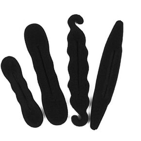 4Pcs Black Hair Bun Maker Magic Hair Styler Set Hair Styling Sponge New Released Elastics and Ties Hair Accessories