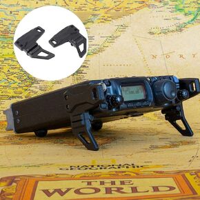 Radio Mount Stable Aluminum Alloy Anodized Black Bracket for FT-818ND 817ND Radio WindCamp High Practicality for Radio Enthusiasts