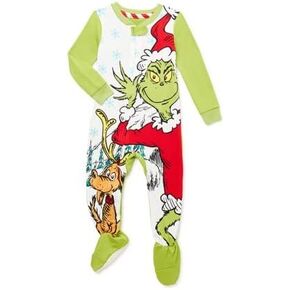 بيجامة عائلة غرينش الذي سرق عيد الميلاد للرضع للجنسين (12 شهرًا) باللون الأحمر in Kuwait