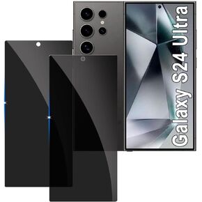 Lyphpe【2 Pack Privacy Screen Protector for samsung galaxy S24 Ultra 9H Tempered Glass Anti-Spy Private Film Compatible for Samsung S24 Ultra Case Friendly