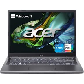 Acer Aspire 5 14 Slim Laptop | 14" WUXGA (1920 x 1200) IPS |Core i5-1335U | Intel Iris Xe Graphics | 8GB LPDDR5 | 512GB Gen 4 SSD | Wi-Fi 6E | USB4/Thunderbolt 4 | Backlit KB | A514-56M-576D, Gray