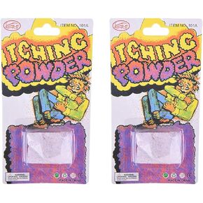 2Pcs Purple Helpful Funny Powder Safe Broken Glass Itching Powder Feminine Powders Ength of Product is 14cm and The Width is 7.5cm Easy to Carry, Health Care, Violet