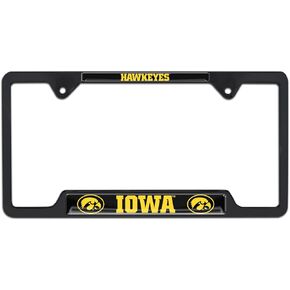 University of Iowa Hawkeyes Black Metal License Plate Frame - Second Generation (Alumni)